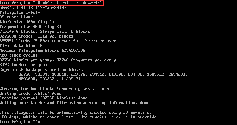 linux 开机自动挂载